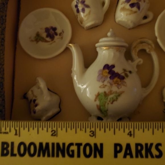 NIB! 1916 ANTIQUE German Child’s Daisy Tea Set 🌼 - Picture 11 of 12